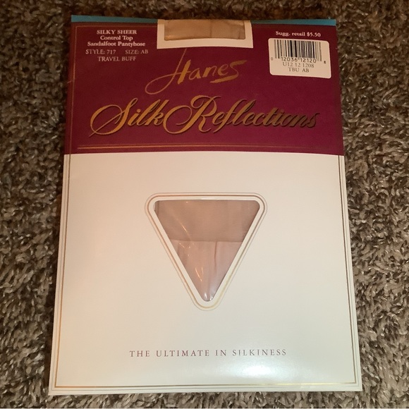 Hanes silk reflections control top pantyhose, color travel buff, size: AB - Picture 1 of 12